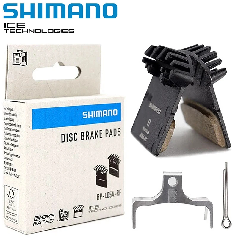 

Shimano L05A-RF Disc Brake Pads Dura-Ace Ultegra L05A Brake Pad Resin W/Fin&Spring Pin Fit Ultegra Bicycle Hydraulic Brake 1/2PC