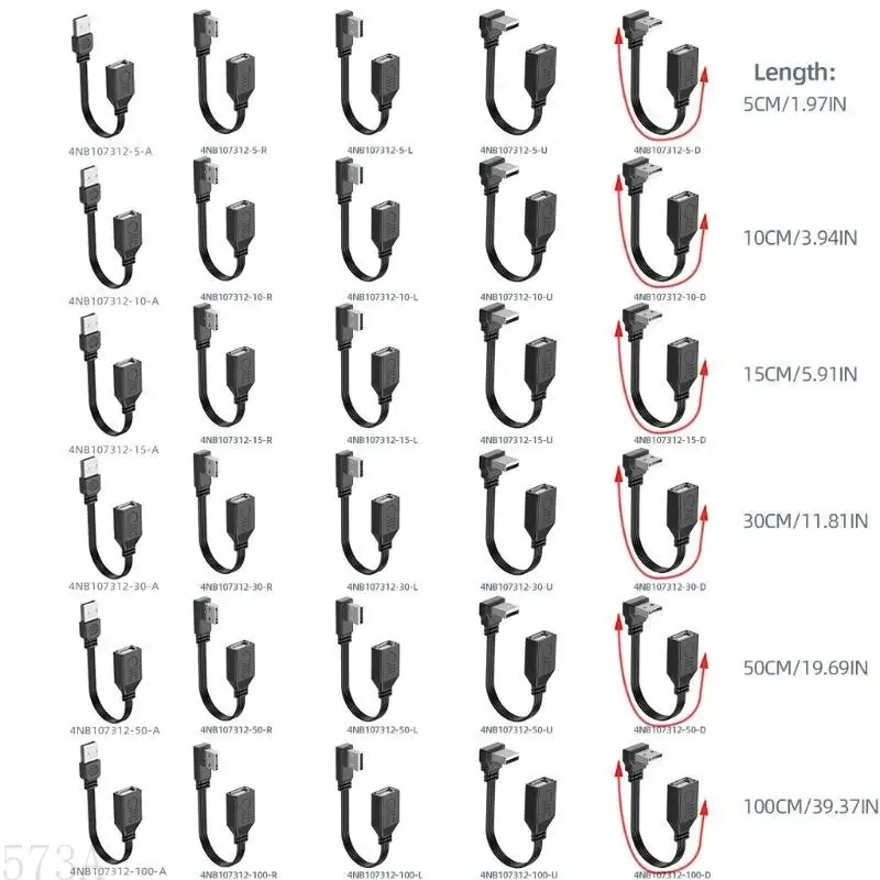High-Speed USB 2.0 Extension Cable - Male to Female Data & Charging Cord
