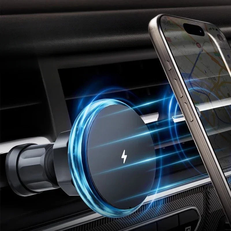 Phone Holder Mobile Phone Holder Magsafe Magnetic Car Phone Holder for Audi A1 Sportback 8XA 8XF 2011-Wireless Charging for Iphone 12 13 Pro