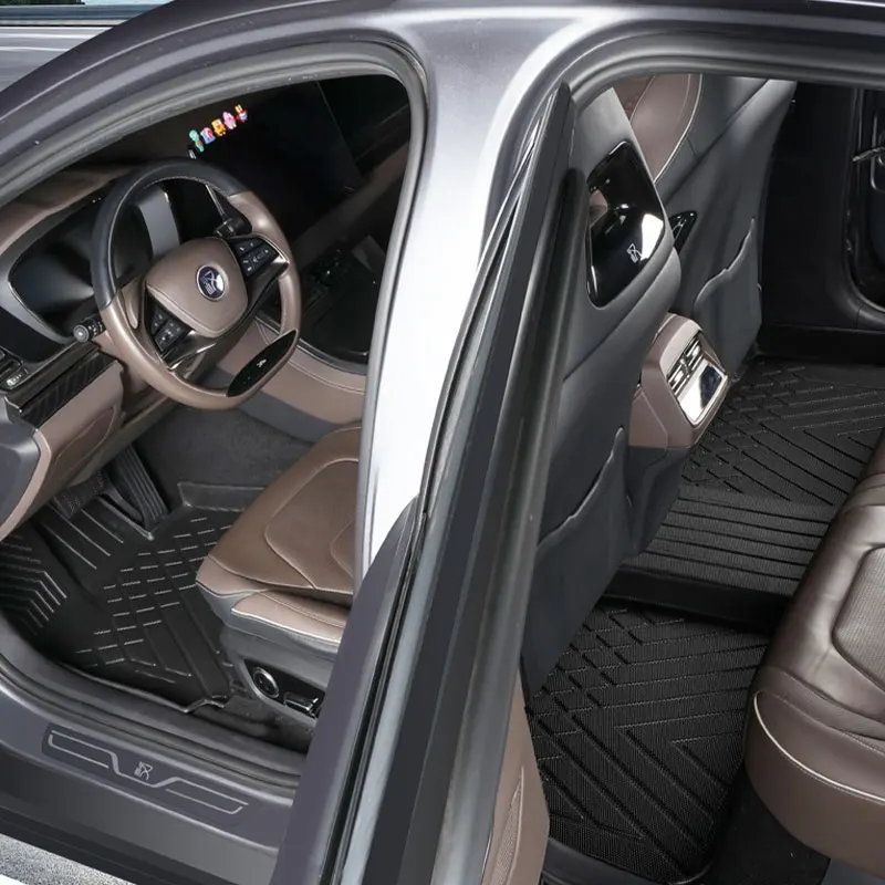 Car Floor Mats For BYD HAN EV DMi Trunk Mat Waterproof Non-slip Foot Pad Fully Surrounded Left-hand Drive Car Accessory Floor Mat Car Floor Mats Floor Mats