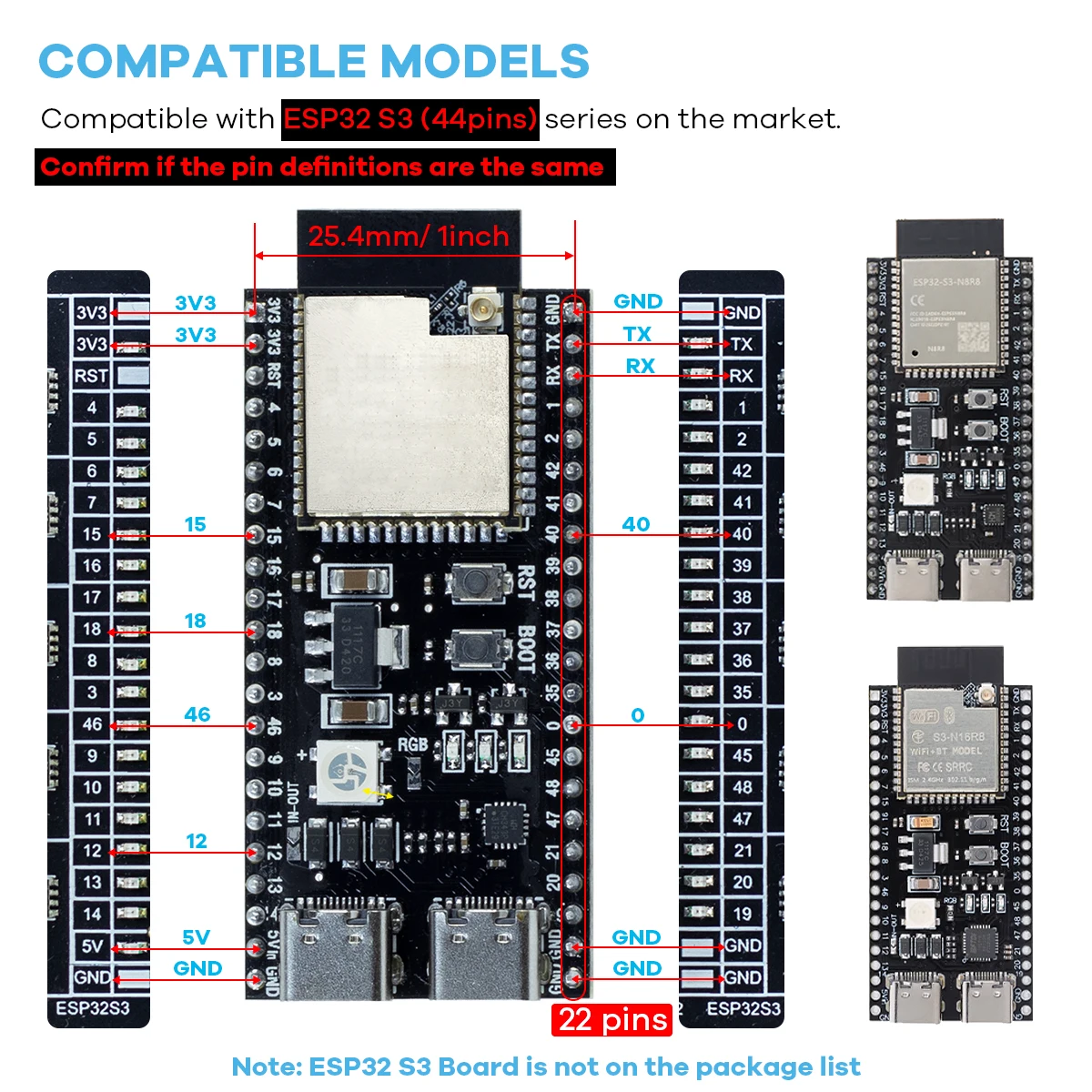 รูปสินค้า บอร์ดเชื่อมต่อ ESP32 สำหรับพัฒนาโปรเจกต์ IoT