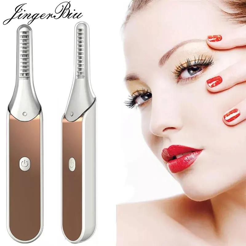 

Electric Heated Eyelash Curler Long-Lasting Curl Electric Eye Lash Perm Eyelashes Clip Eyelash Curler Device Makeup Tools