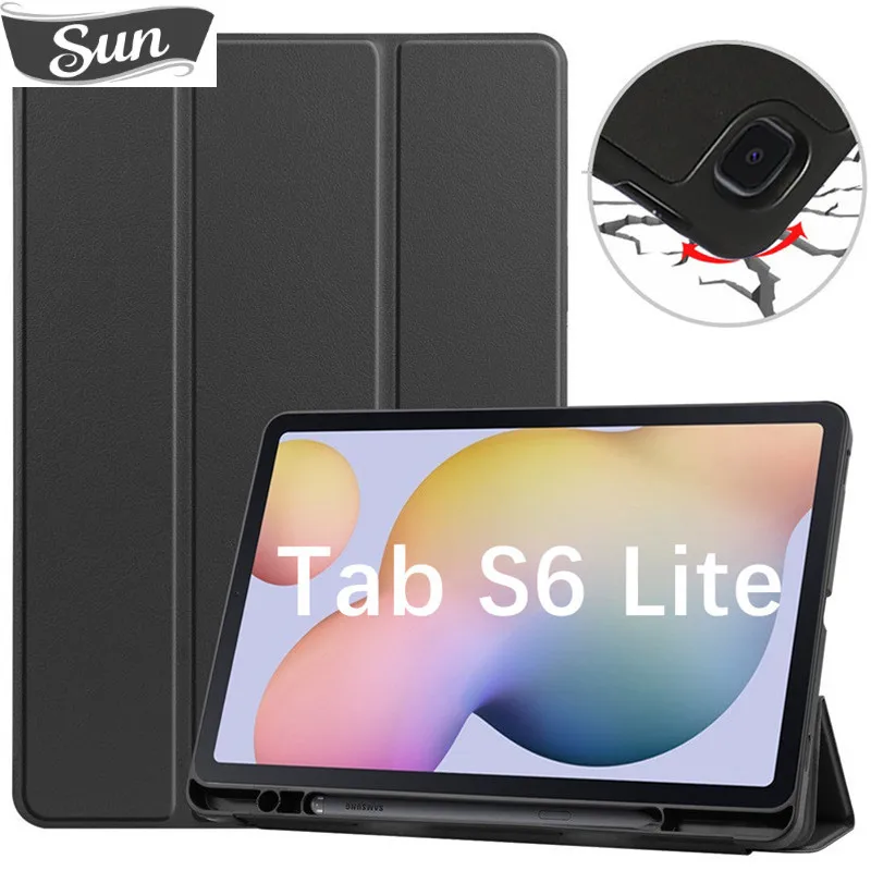 

Case For Samsung Galaxy Tab S6 Lite 10.4 Stand Cover for Samsung Tab S6 Lite 2020 2022 SM-P613 P615 P610 P619 Pencil Holder Fund