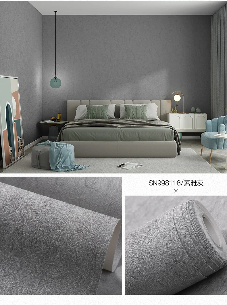 moderno minimalista diatom lama papel de parede quarto sala de estar cor sólida luz verde estilo nórdico papel de parede