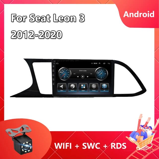 Radio con GPS para coche, reproductor Multimedia con Android 12, 2DIN,  Carplay, DVD, estéreo, vídeo, para Seat Ibiza, SEAT LEON 2016, 2014 -  AliExpress