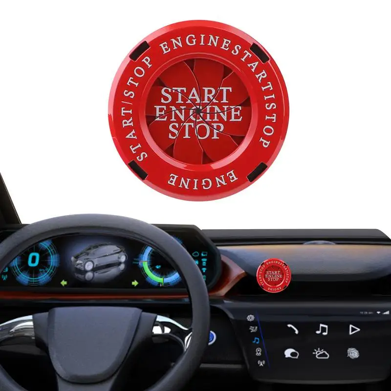 Car Start Button Protector Car Engine Start Stop Button Cover Car Push Start Button Cover Auto