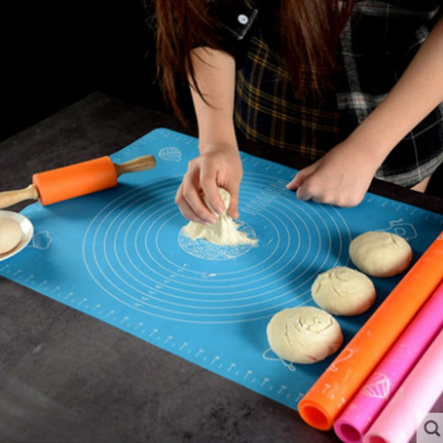 Silicone Baking Mat Thickening Flour Rolling Scale Mat Kneading Dough Pad  Baking Pastry Rolling Mat Bakeware Liners 40X30cm
