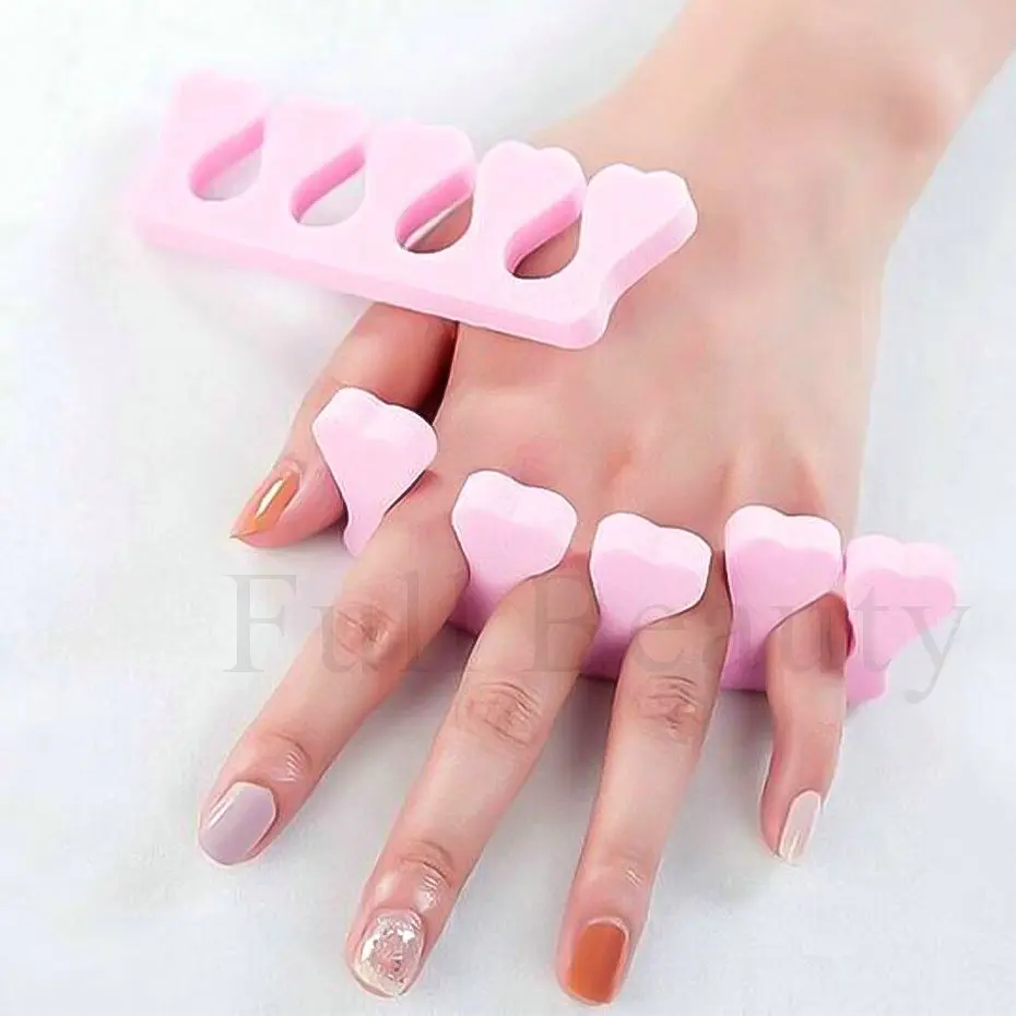 10/20Pairs Finger Toe Separator For Nail Art Practice Manicure Pedicure Divider Holder Gel UV Polish Tools Foam