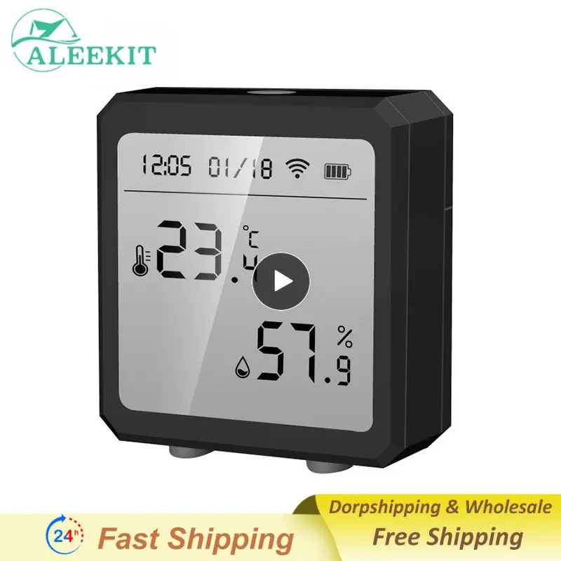 

Thermometer Detector Wireless Voice Control Tuya Smart Temperature And Humidity Sensor Smart Life Wifi Hygrometer