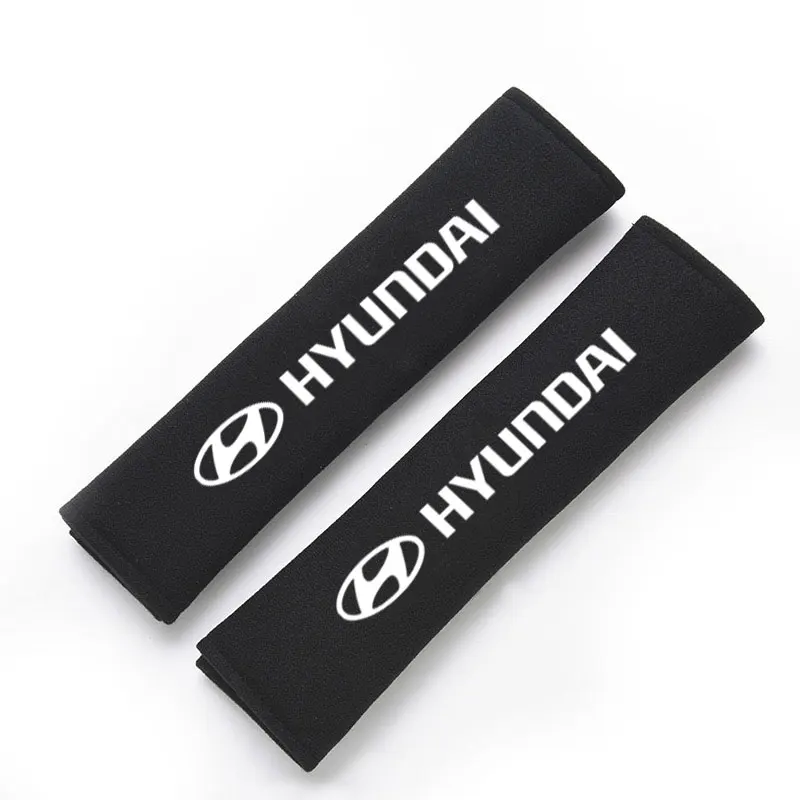 Car Seat Belt Shoulder Protector Soft Cover For hyundai Accent Azera Elantra ioniq Palisade Tucson Tuscani Veloster Accessories