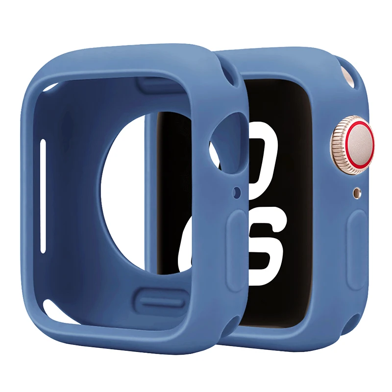 Premium Silicone Apple Watch Case - Protective Bumper Cover Accessory