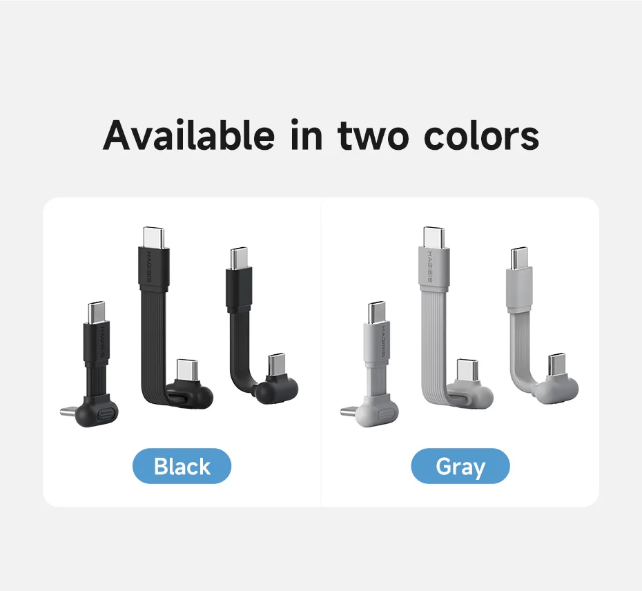 Hagibis USB-C Right-Angle Short Cable 60W