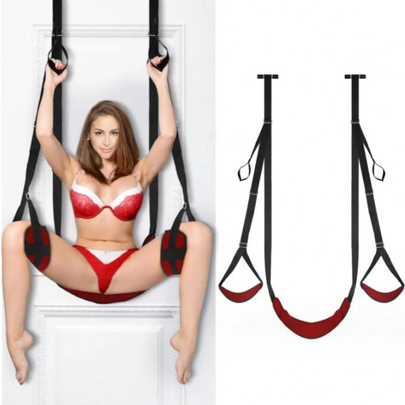 Adult Sex Products Female Slave Sex Carmen Swing Seat Cushion Door Swing Handcuffs Easy M Split Leg Strap