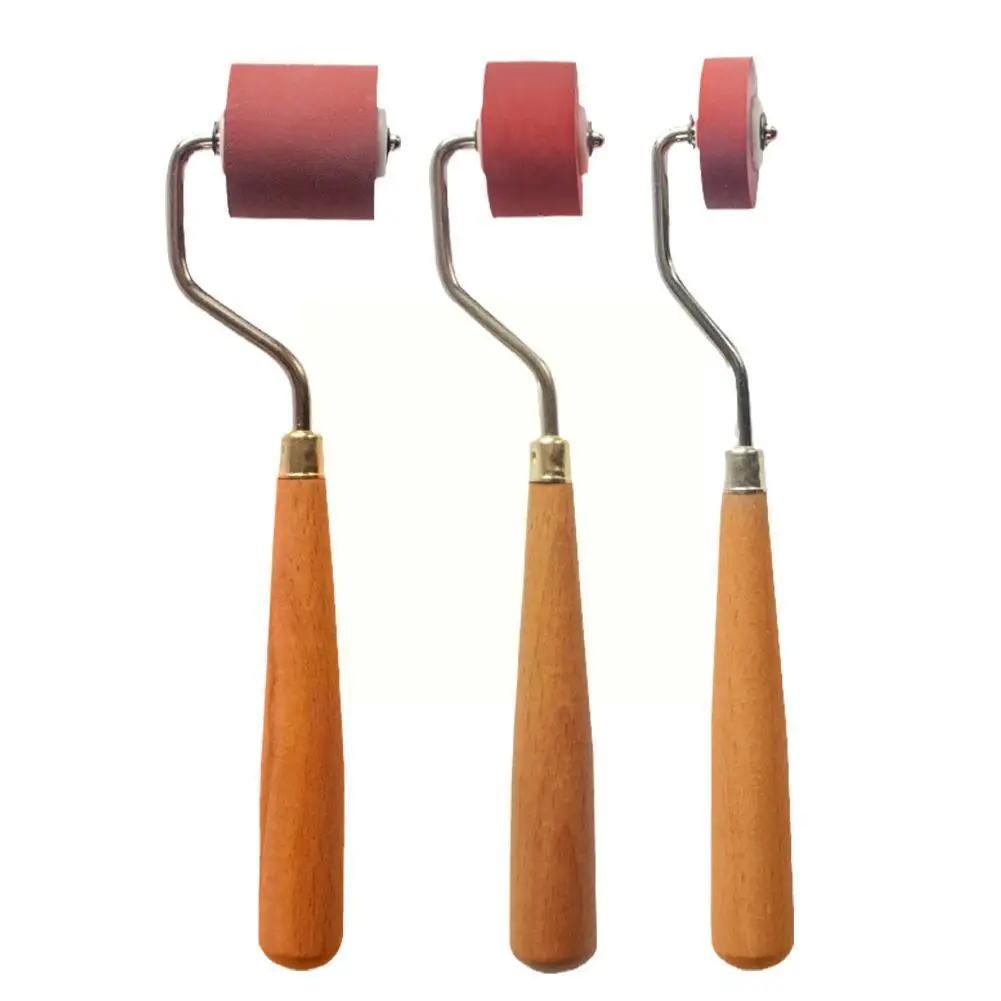 롤러 고무 Brayer 스탬핑 롤러 잉크 판화 도구 벽지 Brayers 스탬핑 학생 그림 인쇄 도구 브러시 U2S0