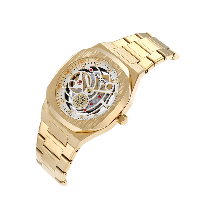 

Sdotter New Wristwatch Men Watch Luxury Quartz Man Watches Skeleton Luminous Hands Men's Watch Clock Reloj Hombre