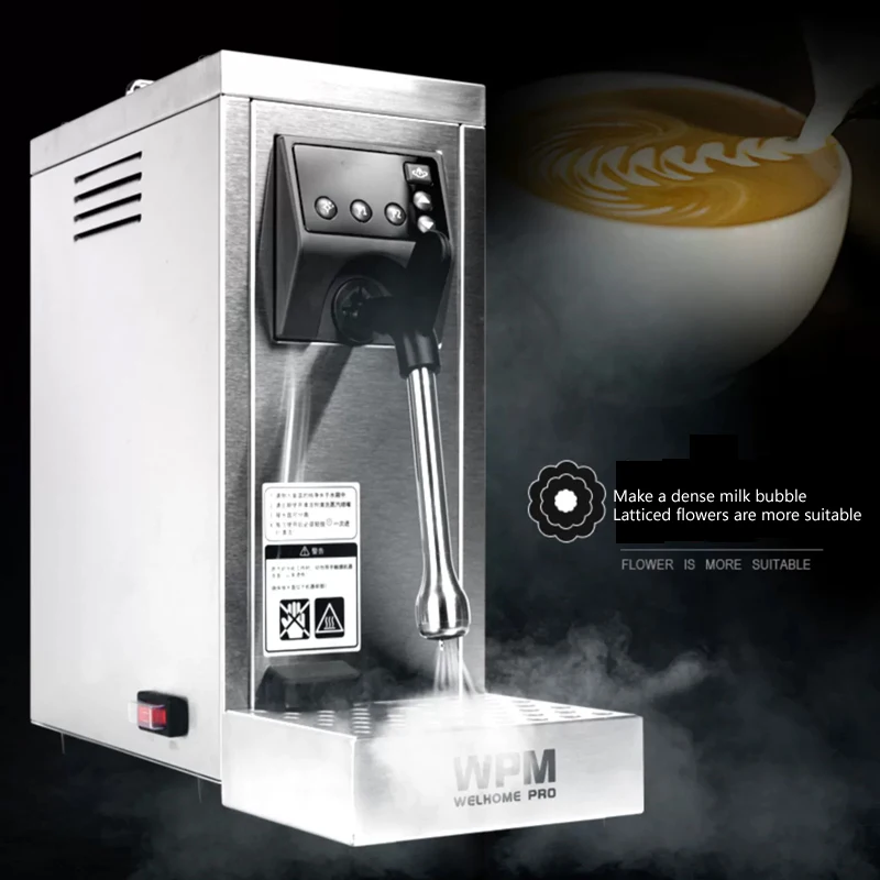 220v Electric Steam Milk Frother Commercial Milk Foaming Machine Coffee Shop Professional Milk Steamer 2