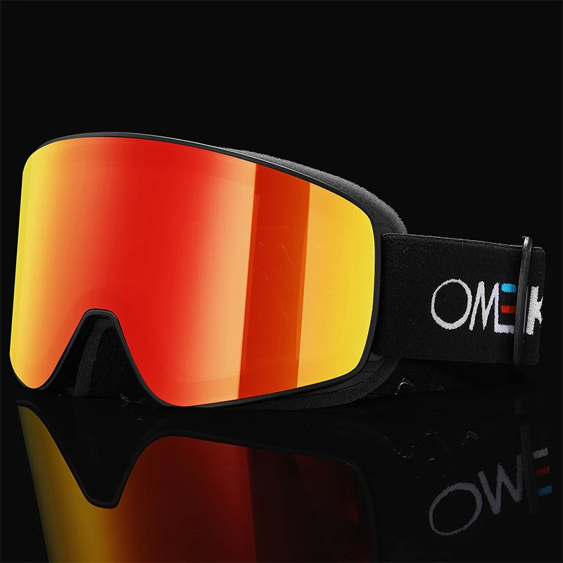 OMEKOL Brand New Double Layer Anti Fog Ski Goggles Snow Snowboard Mask Snowmobile Glasses