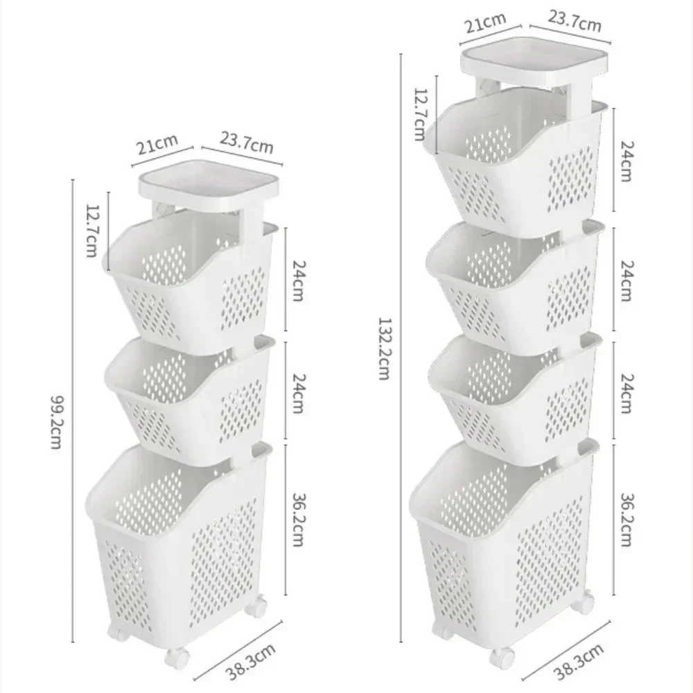 Laundry Handcart with Wheels Household Sundries Storage Rack Multifunctional Bathroom Clothes Toilet Multi-Layer Storage Baskets storage rack kitchen storage cart