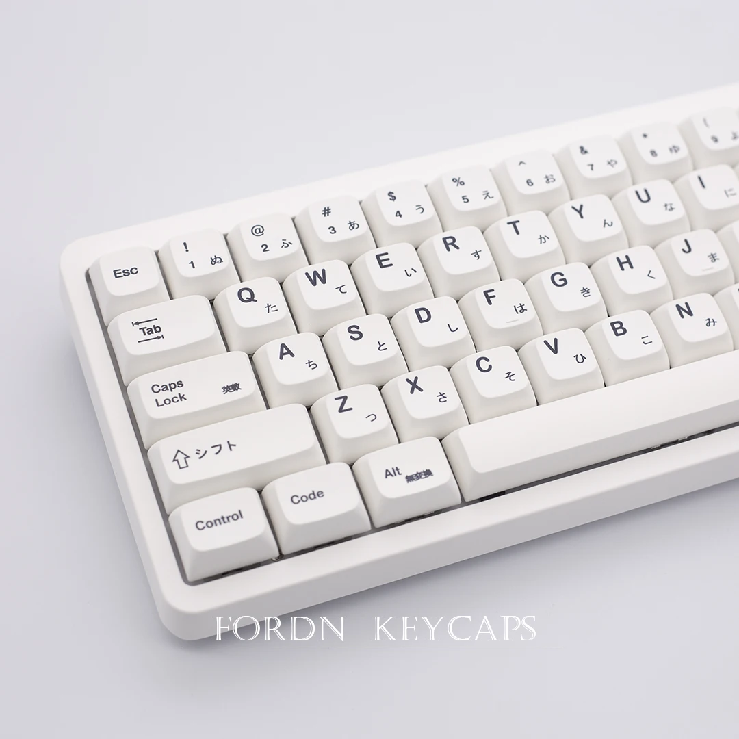 Keycaps Brancos Minimalistas para Teclado Mecânico Keycaps Personalizados Perfil Xda Personalizado Keycap Japonês Pbt 125 Teclas - Imagem 6