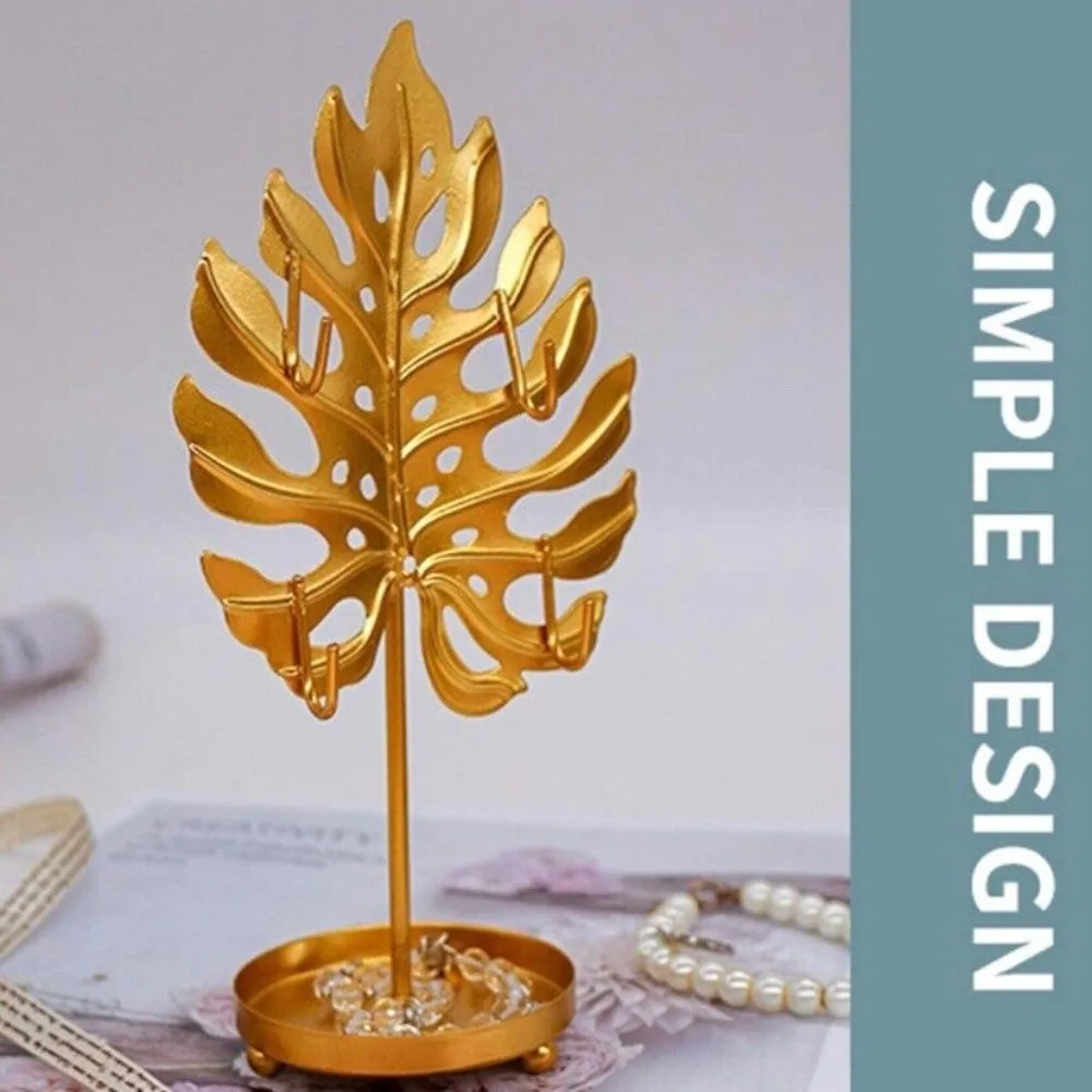 

Подставка для ювелирных изделий в форме листьев