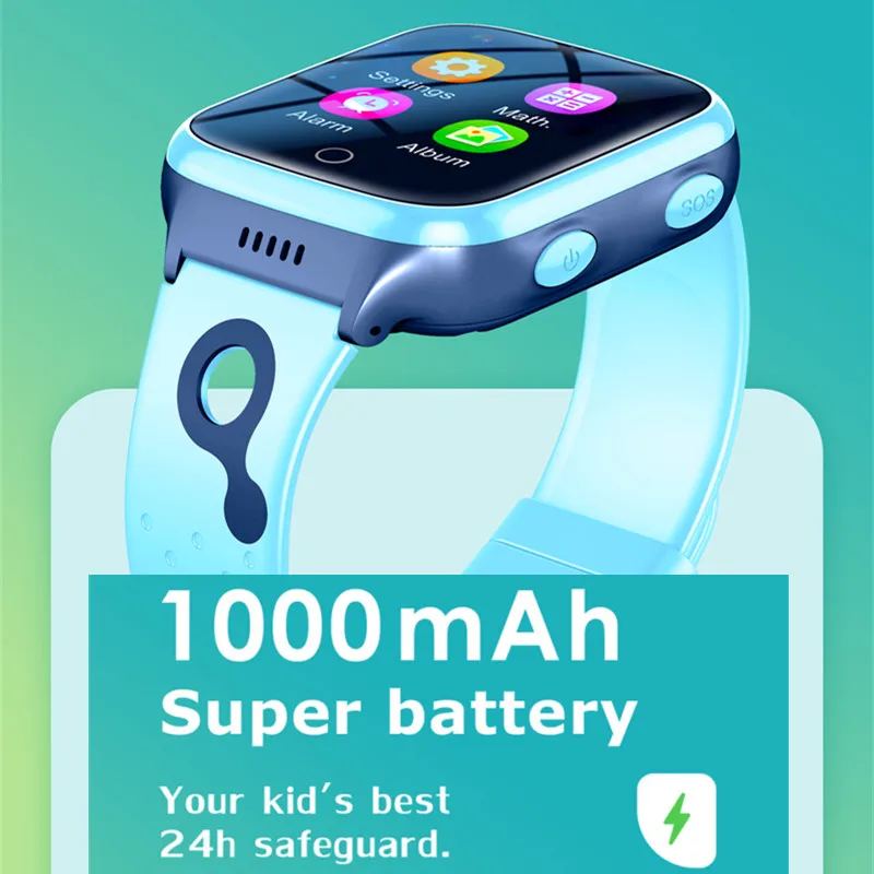 4G  Ʈ ġ ȭ  Smartwatch GPS  ð 1000mAh LBS WIFI  Ʈ ġ SOS SIM ī