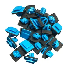 

30pcs Car Rivet Clips With Sealer 14mm Molding Fastener Clips Parts For Kia Hyundai Fender Flare Rocker Door & Exterior Moulding