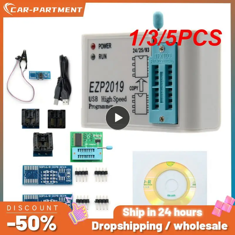 

1/3/5PCS 2019 EZP2019+ High-speed USB SPI Programmer EEPROM minipro adapter with 15 adapter