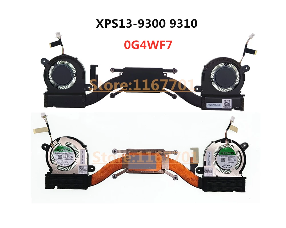 New Original Laptop Cpu/gpu Cooling Heatsink&fan For Dell Xps 13 9300