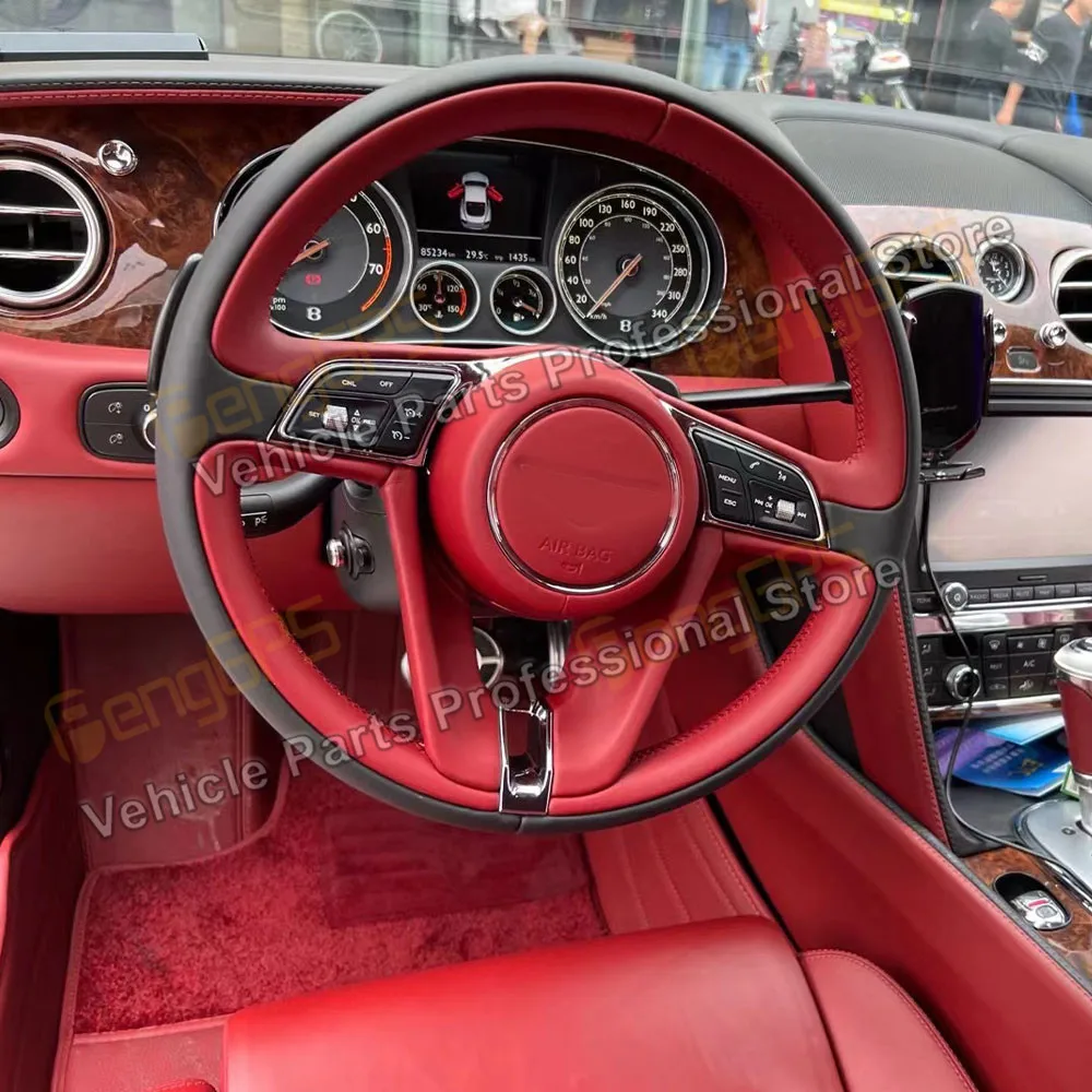 

For Bentley Speeding Supersport Continental Carbon fiber Car Steering Wheel Carbon Fiber Car Steering Wheel Buttons Multimedia