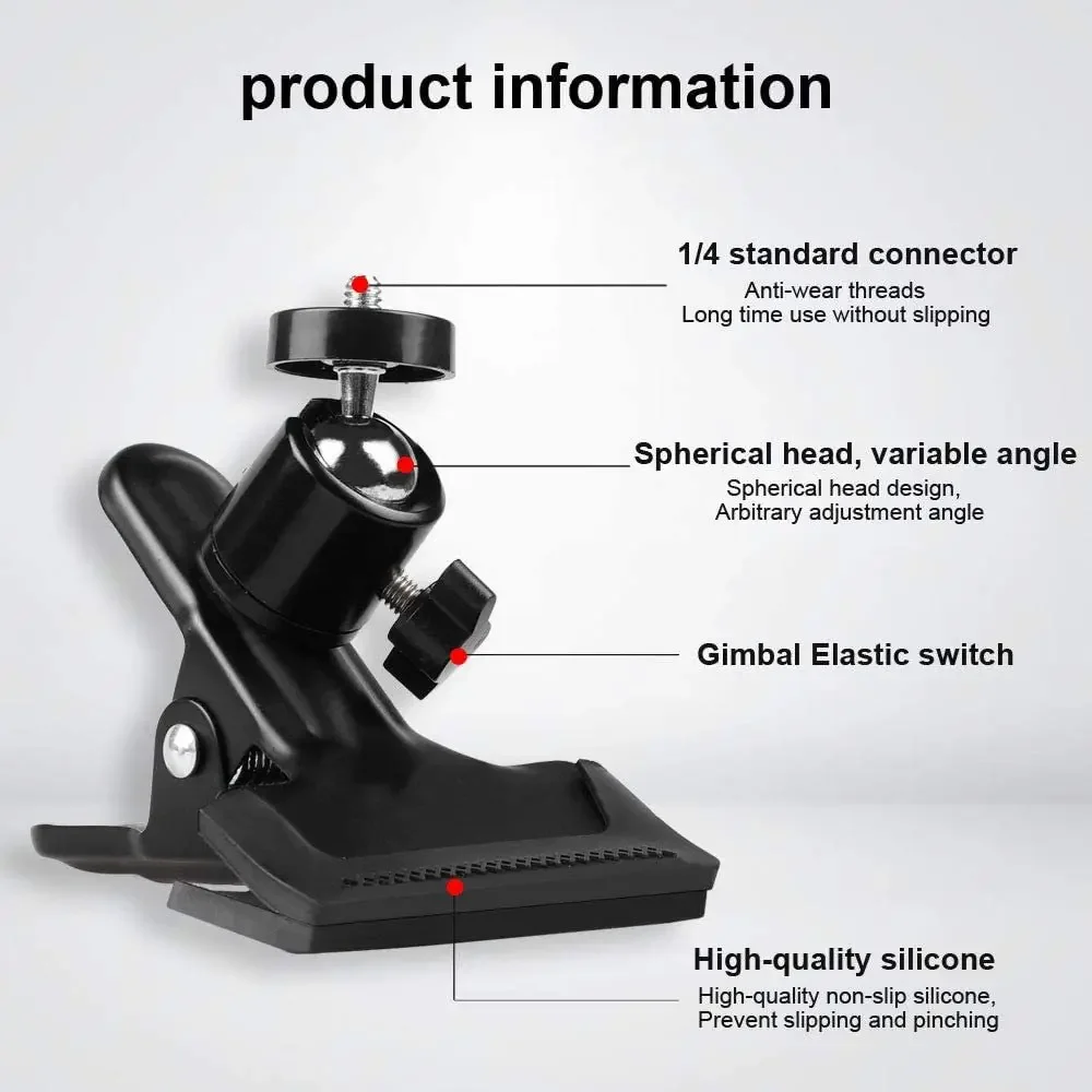 Guitar Phone Holder 1PC Guitar Phone Holder 360 &deg; Rotating Guitar Mobile Phone Stand Live Teaching Mobile Stand Accessories