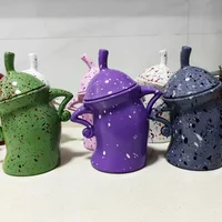 Kitchen Storage Jar Storage Bottle with Attitude Multi-style European Style Vintage Spotted Cup Creative Covered Akimbo Food Jar 2