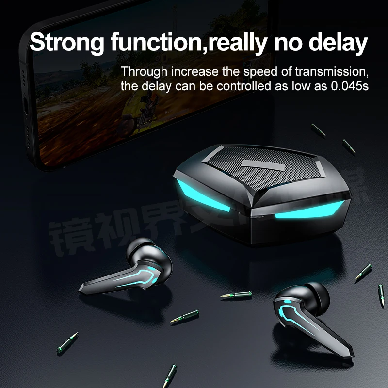 New P30 TWS Gaming Earbuds Wireless Headset with Microphone Bluetooth Adaptor Charging Box Gamer Low Latency Earphone ,for TV PC 3