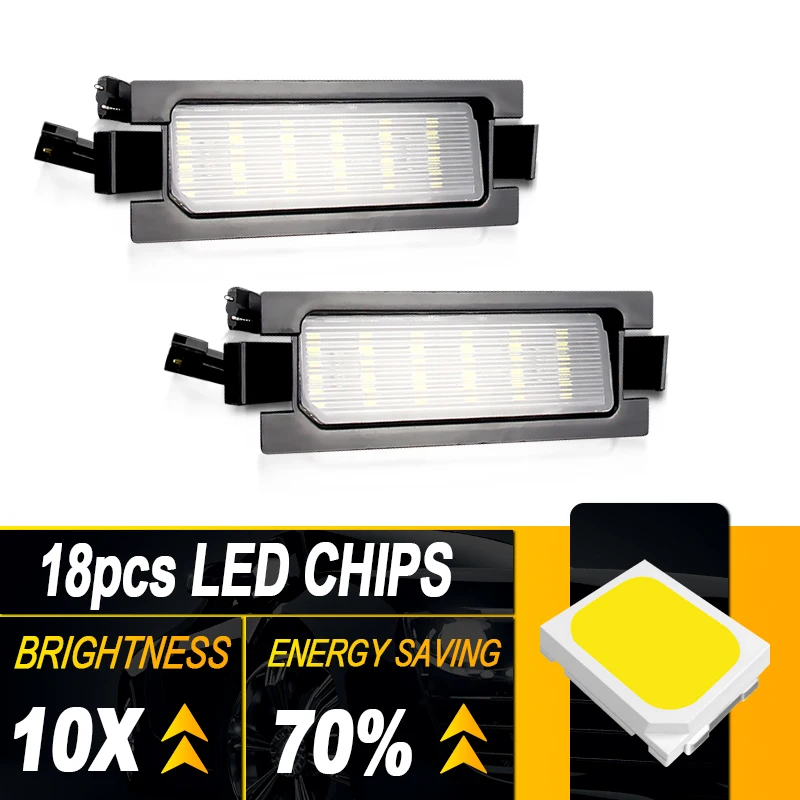 LIGHTWORLD24 Illuminazione LED targa per Hyundai i20 BC3 / i20N N / i30 PD / i30N / Fastback anche N/Rio Tipo YB/Niro, luce targa CanBus con omologazione E-Mark