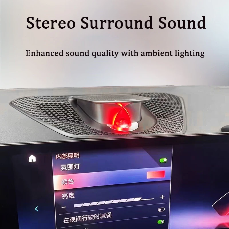 11 가지 색상 LED 리프팅 센터 스피커 주변 조명 BMW G20 G22 G08 G01 X3 G02 X4 G05 X5 G06 X6 G07 X7 글로우 혼 오디오 커버