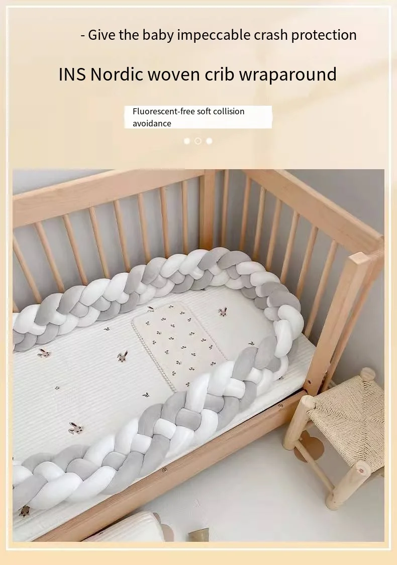 Four-strand Baby Crib Bumper