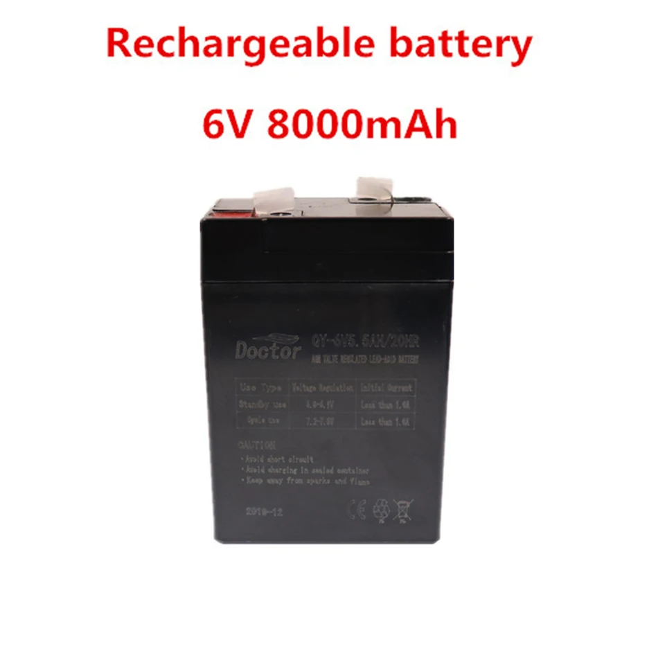 New 6v8000mAh pricing electronic scale table scale lead-acid battery emergency light children's toy car rechargeable battery