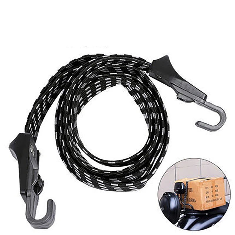 3 in 1 Bungee Cord with Hooks, 68cm Elastic Motorcycle Bike Luggage Fixed Strap Bungee Ropes Straps for Bikes Car Trunks Camping