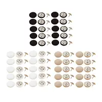 20 Pieces Colored Round Button Sewing Accessories Overcoat DIY Fabric Covered Buttons Sewing Button for Jacke Bags Baseball Cap 2