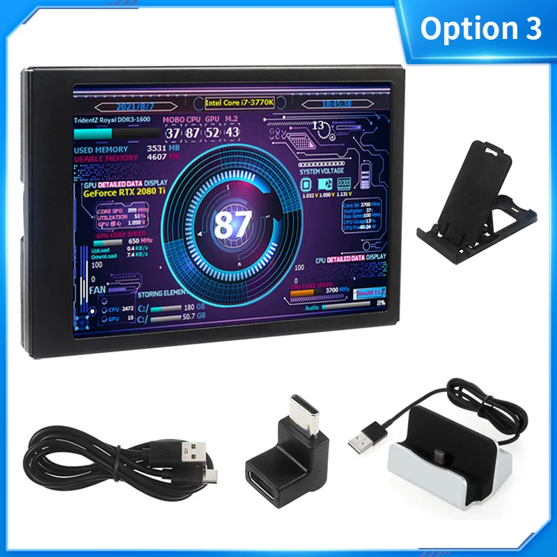 3.5 Polegada Tipo-C Tela Secundária AIDA64 Display
