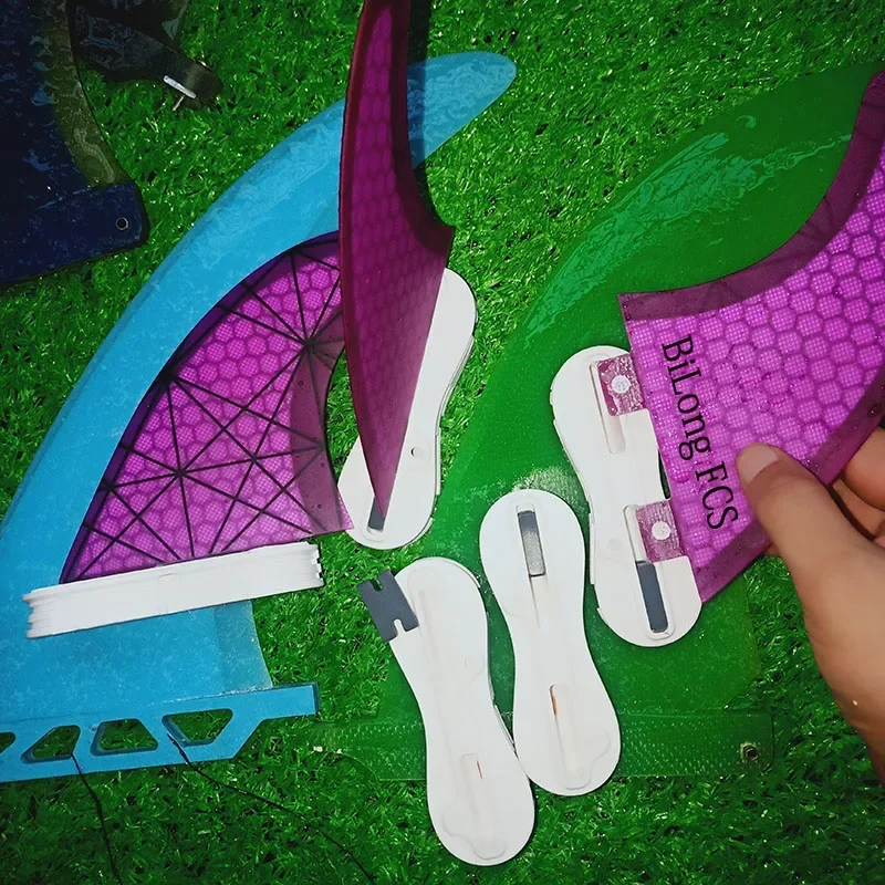 BiLong FCS II Compatibility Kit Tab Infill Kit Tab BiLong FCS II Fin Box Fin Key Grub Surfboard Screws Accesorios Surf