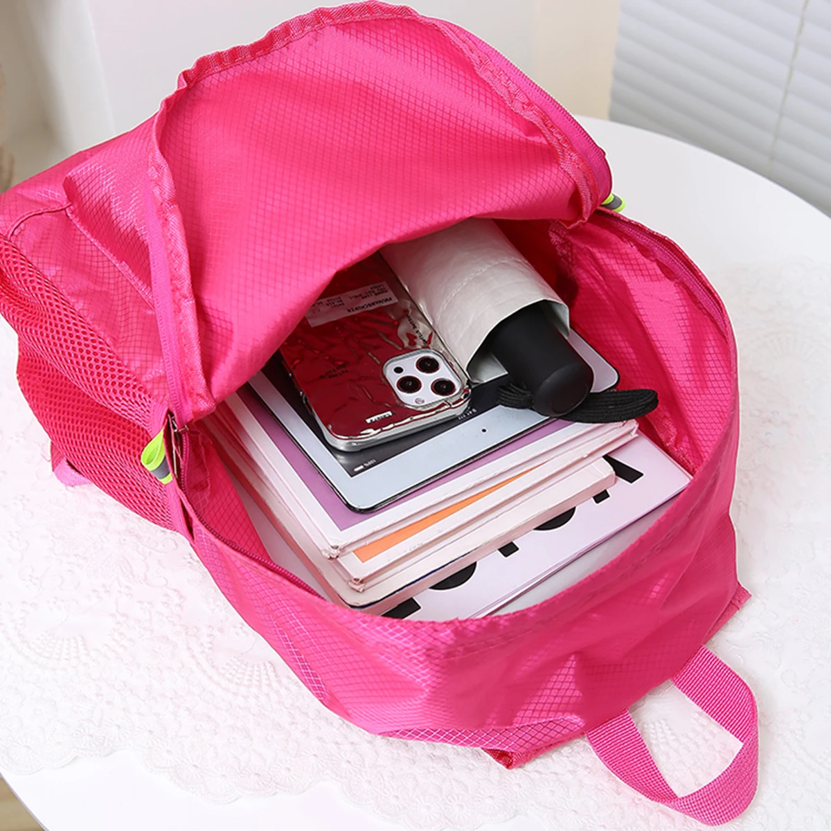 Backpack Outdoor Mountaineering and Climbing Women's Travel Ultra-Light Portable New Summer Ultra-Thin Foldableing Hiking Skin Bag Cosmetics Bag