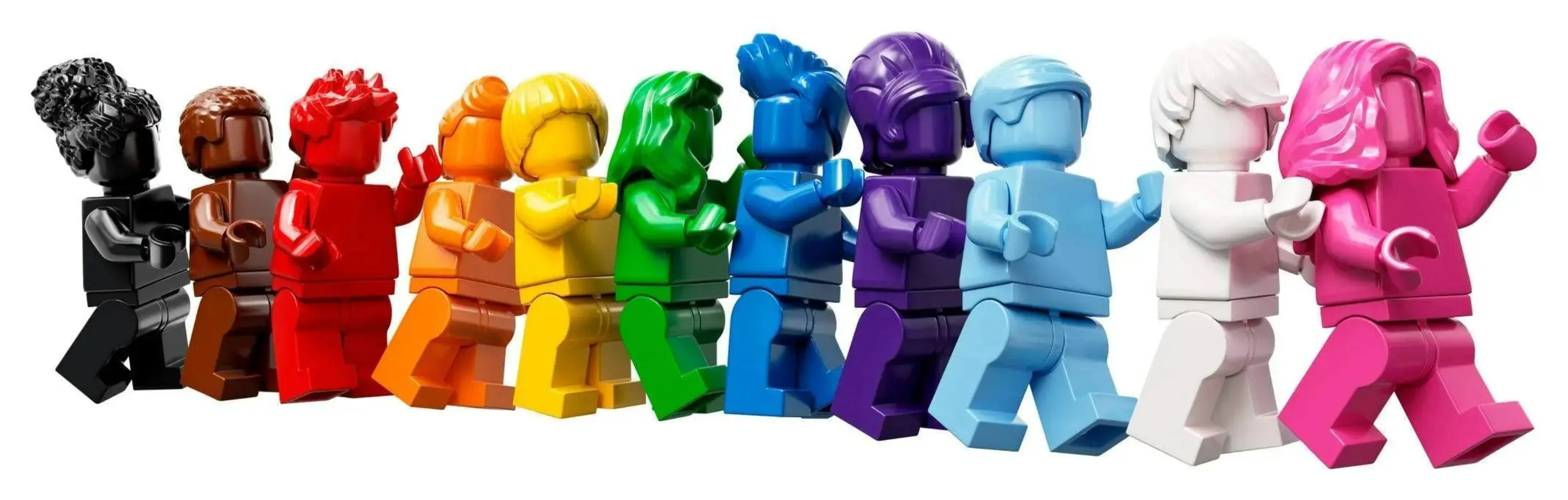 LEGO Everyone Is Awesome 11 Monochrome Minifigures with Color
