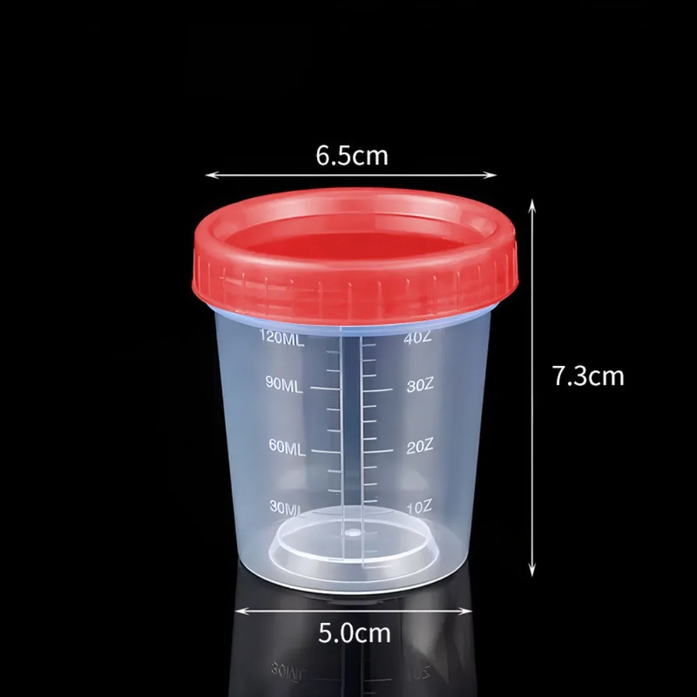 120ml Measuring Cup Transparent Graduated Plastic Packaging Cup Salad Dressing Container Small Containers with Lids