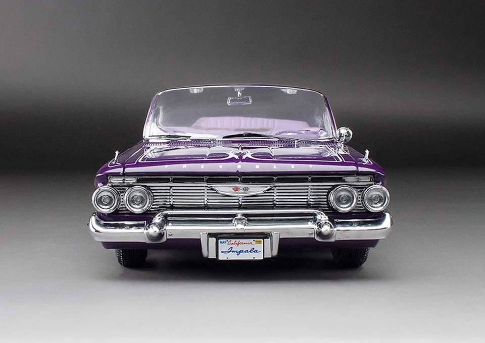 See270695c9f648b0b58e257e50d11a241 サンスター 1/18 合金 製車模型 1961年式 インパラ スポーツカー リフト機能付き