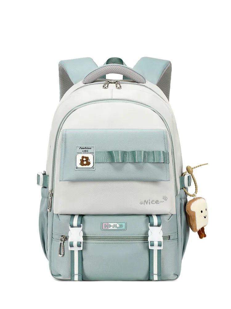 Waterproof Teenage Bookbag Resistant to dirt Nylon Rucksack