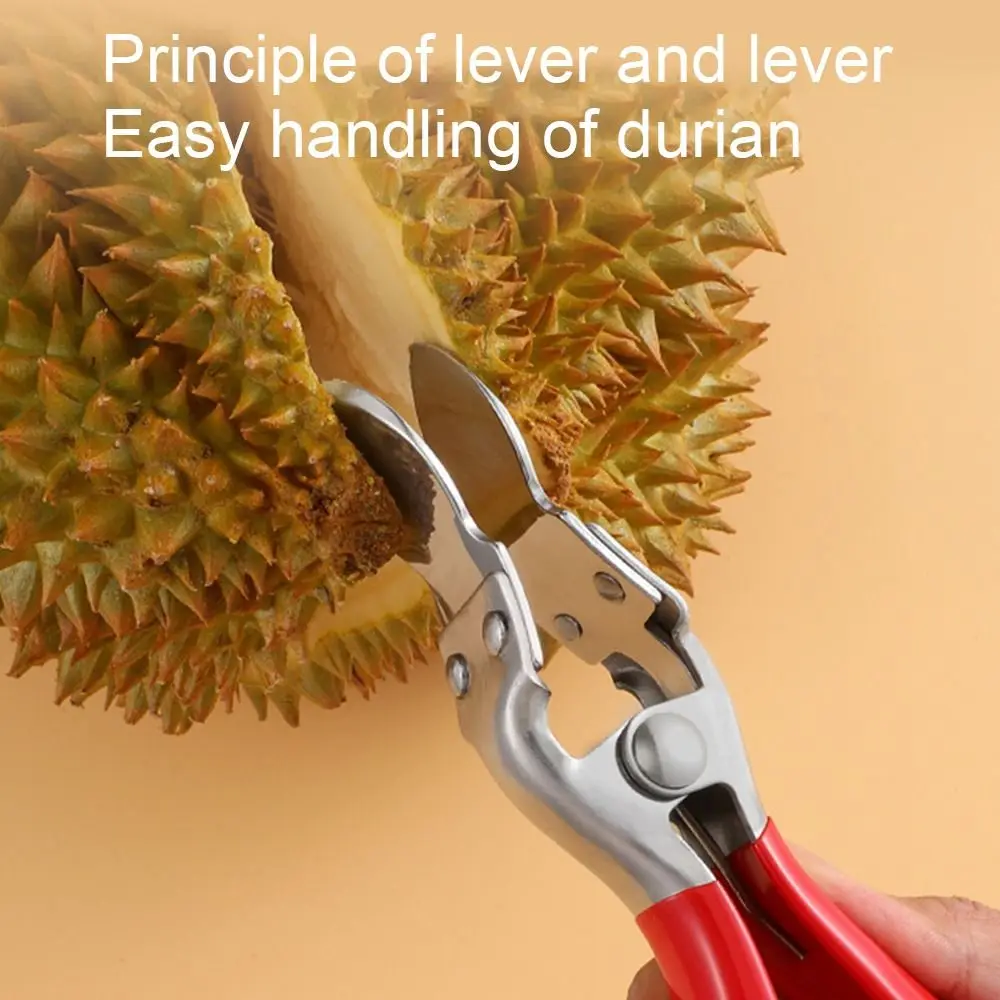 Durian Opener Clip Pliers Durian Peel Breaking Tool for Restaurant Household Cooking Stainless Steel