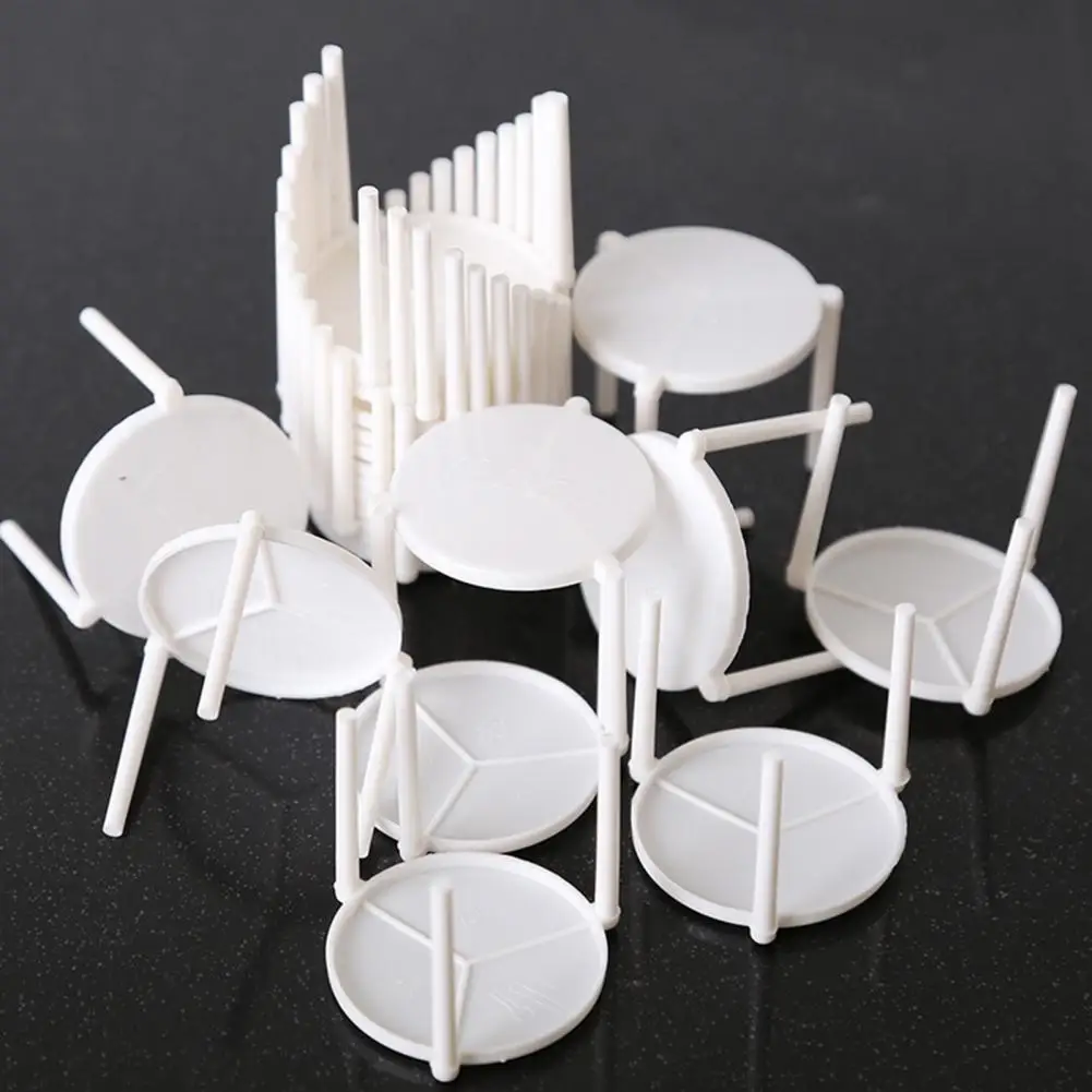 100Pcs Pizza Tripods Disposable Oil proof Takeaway Pizza Triangle Saver Stands Saver Stands for Pizzeria