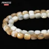 Hot Sell Natural White Coffee Trochus Shell Beads Barrel Shape 6 8mm Horseshoe Shell Beads for Jewelry Making Bracelet 5
