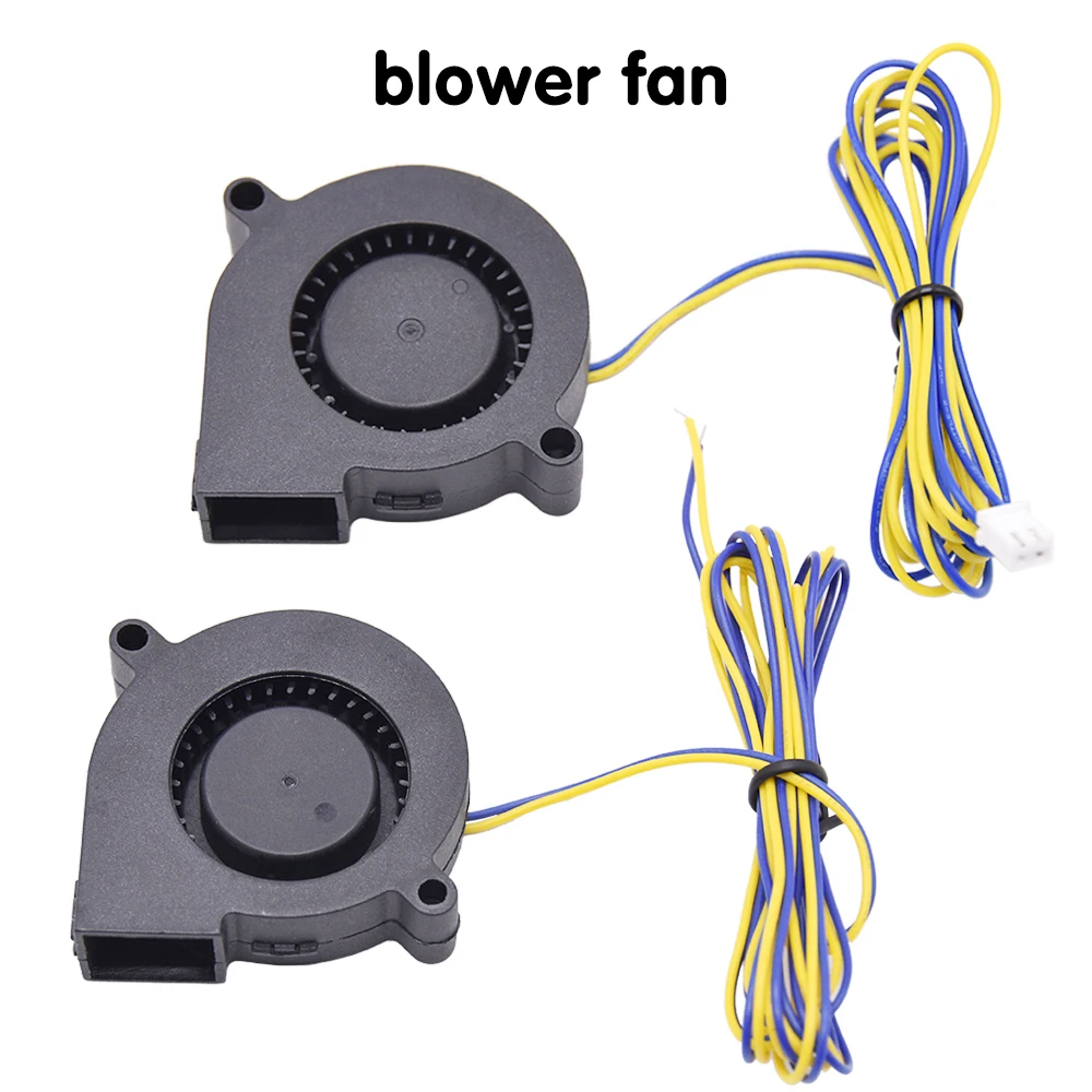 Fan 12V 24V Cooling Turbo Brushless 3D Printer Parts 2Pin For Extruder DC Cooler Blower Plastic 4010 5015 cooling fan
