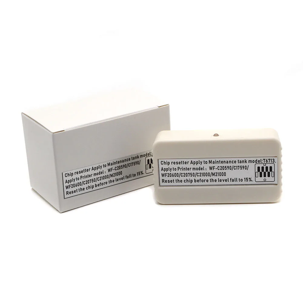 T671300 T6713 Maintenance Box Chip Resetter for Epson WF-C21000 WF-M20590 WF-C20750 WF-M20590F WF-M21000 WF-C20600 WF-C17590